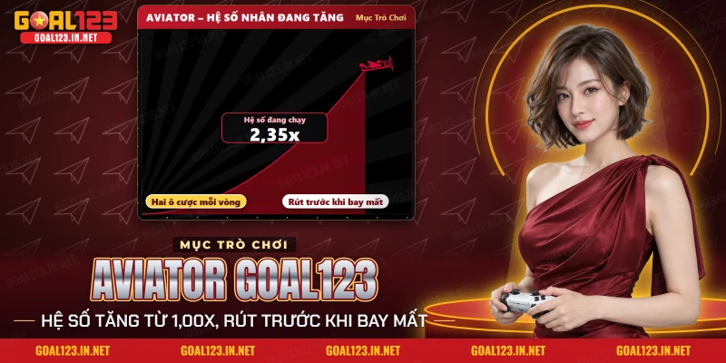 Aviator Goal123: Hệ Số Nhân, Mốc Rút Và Hai Ô Cược 4 Aviator Goal123 trong mục Trò Chơi với máy bay và hệ số nhân đang tăng