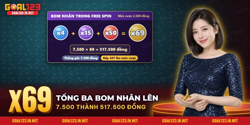 Nổ Hũ Sweet Bonanza Goal123: Kẹo Ngọt, Bảng Trả, Nhân Hệ Số 4 Bảng ví dụ ba bom hệ số cộng lại áp lên chuỗi thắng gốc của Sweet Bonanza
