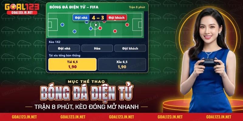 Trận FIFA trong cá cược bóng đá điện tử Goal123 với tỷ số và các cửa kèo