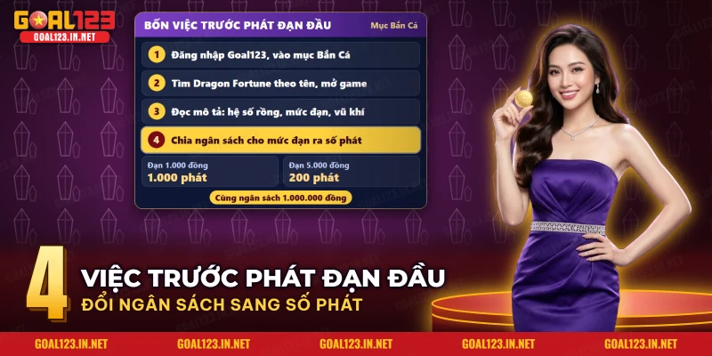 Bốn việc từ mục Bắn Cá đến phát đạn đầu tiên của Dragon Fortune Goal123
