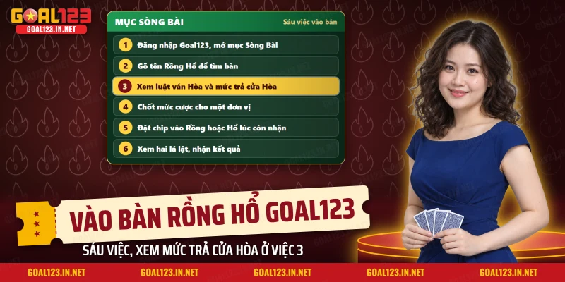 Rồng Hổ Goal123: Luật Chơi, Chuỗi Cùng Cửa Và Mẹo Giữ Vốn 5 Sáu việc để đặt cược Rồng Hổ từ mục Sòng Bài của Goal123 đến khi nhận kết quả