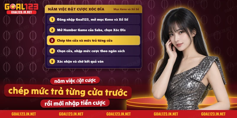 Xóc Đĩa Goal123: Luật 4 Đồng Xu, Cửa Cược Và Xác Suất 4 Các bước đặt cược xóc đĩa Goal123 từ mục Keno và Xổ Số đến lúc có kết quả