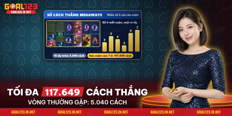 Nổ Hũ Power Of Thor Megaways Goal123: Luật Chơi Và Tính Năng 3 Cách tính số cách thắng của slot Megaways từ số ô trên từng cuộn