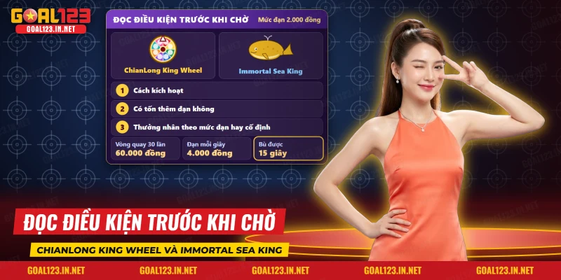 Vòng quay thưởng và mục tiêu đặc biệt của Royal Fishing để đọc điều kiện kích hoạt trước khi chờ
