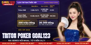 Triton Poker Goal123 với bảng lịch hai series Triton ONE và series buy-in cao ở Bắc Síp